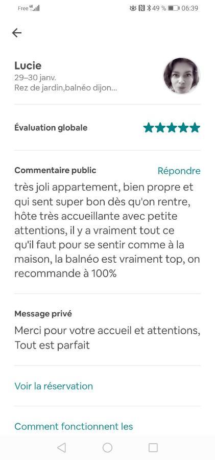 Romantisme Et Glamour 2 Avec Spa , Clim Et Jardin Dijon Exterior foto